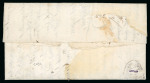Stamp of Egypt » Napoleonic Campaign 1800 (27.11) Folded entire bearing large part black "DAMIETTE" straight line strike