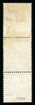 Stamp of Great Britain » King George V » 1912-24 Profile Head Issues 1912-14 1/2d green, a vertical pair from foot of the sheet with "G15" control showing variety partial double print