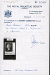 Stamp of Great Britain » 1840 1d Black and 1d Red plates 1a to 11 1840 1d black pl.5 TL marginal imprimatur from the first registration sheet
