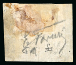 Stamp of Romania » 1858 (1st Nov.) - 1861 Moldavia - Handstruck at Jassy - Imperforate 1858 40pa blue, eight very fine singles, of which 4 on white paper and 4 on bluish paper