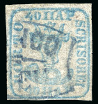 Stamp of Romania » 1858 (1st Nov.) - 1861 Moldavia - Handstruck at Jassy - Imperforate 1858 40pa blue, eight very fine singles, of which 4 on white paper and 4 on bluish paper