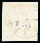 Stamp of Romania » King Carol 1871 - "With Beard" Imperforate 1871 10b, type II, ultramarine and the rare Prussian blue, two very fine examples