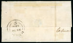 Stamp of Great Britain » 1840 2d Blue (ordered by plate number) 1841 (13 May) 1840 2d blue pl.1 GH on a pair of covers with left and right vertical bisects of the same stamp