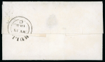 Stamp of Great Britain » 1840 2d Blue (ordered by plate number) 1841 (13 May) 1840 2d blue pl.1 GH on a pair of covers with left and right vertical bisects of the same stamp