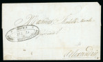 Stamp of Egypt » Posta Europea Two entires with type II black "AGENZIA DELLA POSTA EUROPEA / CAIRO" oval datestamps