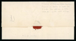 Stamp of Egypt » Posta Europea 1862 (8.7) Folded entire with blue oval Type III cachet “POSTA EUROPEA / ZAGAZIK” and rare unlisted strike of blue "FRANCA" straight line alongside