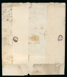 Stamp of Egypt » Private Carriers and Forwarding Agents 1839 (5.6) Folded lettersheet from Calcutta to Ireland showing clear strike of the oval "Care of Mr. T. Waghorn / Suez" hs