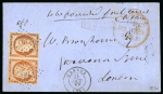 Stamp of France » Type Cérès de 1849-1850 1853, Cérès non dentelé 40 centimes orange Y&T n°5