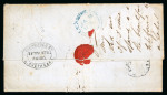Stamp of Egypt » Private Carriers and Forwarding Agents 1850 (20.12) entire with clear strike of the rare "FORWARDED BY / S.SHEPHEARD / BRITISH HOTEL CAIRO" oval
