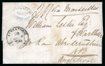 Stamp of Egypt » Private Carriers and Forwarding Agents Briggs & Co: 1844 (17.3) Folded entire from Alexandria with black oval "FORWARDED BY MESSRS / BRIGGS & Co."