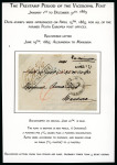Stamp of Egypt » Pre-stamp Government Post 1865 (19.6) Registered folded entire from Alexandria to Mansura, with manuscript "Per Assicurare" and "POSTE VICE-REALI EGIZIANE / ALESSANDRIA" cds