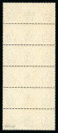 Stamp of Great Britain » 1855-1900 Surface Printed » 1887-1900 Jubilee Issue & 1891 £1 Green 1887-92 £1 green, ED-JD vertical strip of six, superb