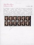 Stamp of Great Britain » 1840 1d Black and 1d Red plates 1a to 11 1840 1d black pl.4 PA/QF used block of twelve
