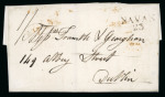 Stamp of Ireland » Pre-Stamp Postal History » Independant Post Office Period - 1784-1831 1808 (December 26th) Folded entire from Navan to Dublin,