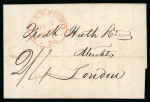Stamp of Ireland » Pre-Stamp Postal History » Independant Post Office Period - 1784-1831 1828 (July 7th) Folded entire showing an undated circular mileage "WATERFORD JY7/1828/74 •"