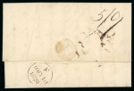 Stamp of Ireland » Pre-Stamp Postal History » Independant Post Office Period - 1784-1831 1828 (July 7th) Folded entire showing an undated circular mileage "WATERFORD JY7/1828/74 •"