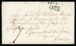 Stamp of Ireland » Pre-Stamp Postal History » Independant Post Office Period - 1784-1831 1790 (November 13th) Folded lettersheet showing an unframed "SHIP" in black and matching "WATERFORD"