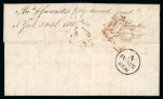 Stamp of Ireland » Pre-Stamp Postal History » Independant Post Office Period - 1784-1831 1808 (May 5th) Folded entire from USA with a Crowned double oval "SHIP LETTER / DERRY" hs