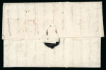 Stamp of Ireland » Pre-Stamp Postal History » Independant Post Office Period - 1784-1831 1808 (October 25th) Folded entire showing a fancy double framed Dublin "FREE / 25 OC 25 / 1808" MERMAID