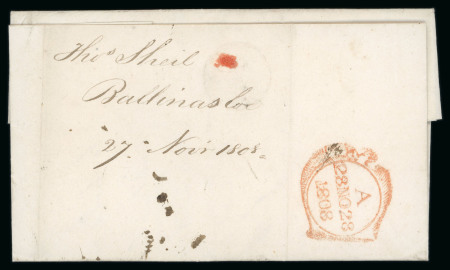 Stamp of Ireland » Pre-Stamp Postal History » Independant Post Office Period - 1784-1831 1809 (June 3th) Folded entire from Kilkenny to Dublin