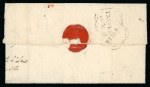Stamp of Ireland » Pre-Stamp Postal History » Independant Post Office Period - 1784-1831 1816 (May 9th) Folded entire from Roscommon to Leeds showing an unframed "T• OFF" (Treasurers Office) hs