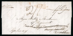 Stamp of Ireland » Pre-Stamp Postal History » Independant Post Office Period - 1784-1831 1820 (November 24th) Folded entire from Army Tailors