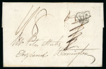 Stamp of Ireland » Pre-Stamp Postal History » Independant Post Office Period - 1784-1831 1810 (December 6th) Folded entire from Dublin to Warrington,