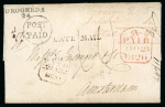 Stamp of Ireland » Pre-Stamp Postal History » Independant Post Office Period - 1784-1831 1820 (January 21st) Folded entire sent from Drogheda