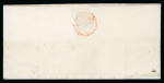 Stamp of Ireland » Pre-Stamp Postal History » Independant Post Office Period - 1784-1831 1820 (June 15th) Redirected folded entire showing a red-crowned fancy oval garter "TAXES/26JU26/WS" ds