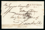 Stamp of Ireland » Pre-Stamp Postal History » Independant Post Office Period - 1784-1831 1818 (August 27th) letter with a very rare Dundalk "REFUSED" hs