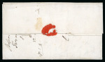 Stamp of Ireland » Pre-Stamp Postal History » Unified Post Period - 1827-1839 1830 (February 4th) Folded entire with straight line red "POST • PAID" of Limerick