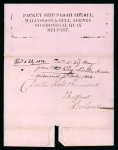 Stamp of Ireland » Pre-Stamp Postal History » Unified Post Period - 1827-1839 1834 (May 29th) Folded entire sent from Philadelphia