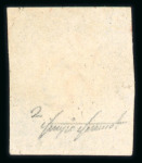 Stamp of Great Britain » 1840 1d Black and 1d Red plates 1a to 11 1d black pl.2 DF with 4 margins and red MC, very fine.