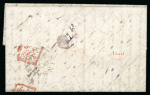 Stamp of Ireland » Pre-Stamp Postal History » Unified Post Period - 1827-1839 1838 (September 15th) Folded entire from British Honduras