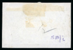 Stamp of Great Britain » 1841 2d Blue 1841 2d blue pl.3 FD-FE horizontal pair with large margins on piece tied by crisp strikes of London "12" in MC