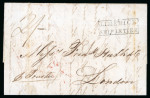 Stamp of Ireland » Pre-Stamp Postal History » Unified Post Period - 1827-1839 1837 (June 9") letter from Bahia, Brazil to London showing a framed "LIMERICK SHIP LETTER"