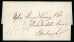 Stamp of Ireland » Pre-Stamp Postal History » Unified Post Period - 1827-1839 1836 (July 12th) Folded entire from Merchants Quay, Dublin to Currie, Scotland