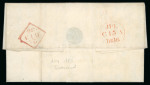 Stamp of Ireland » Pre-Stamp Postal History » Unified Post Period - 1827-1839 1836 (July 12th) Folded entire from Merchants Quay, Dublin to Currie, Scotland