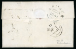 Stamp of Ireland » GB Used In Ireland 1841 (March 31st) Folded entire with two 1840 1d blacks tied by two crisp clear strikes of the black Maltese Crosses of Armagh