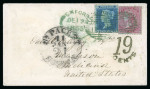 Stamp of Ireland » Transatlantic Mail to, from and via Ireland 1855 (December 19th) Envelope from Wexford to Madison,