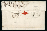Stamp of Ireland » Pre-Stamp Postal History » Local Post Period - 1773-1840 1784 (January 27th) Folded entire from London to Dublin