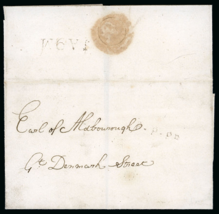 Stamp of Ireland » Pre-Stamp Postal History » Local Post Period - 1773-1840 1799 (January 9th) Folded entire sent locally with "J A 9 M" and "P - P - Pd" handstamps