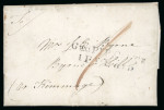 Stamp of Ireland » Pre-Stamp Postal History » Local Post Period - 1773-1840 1831 (November 7th) letter showing 2-line black "GEN.L-Py P OFFICE 1P Y- PAID"