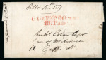 Stamp of Ireland » Pre-Stamp Postal History » Local Post Period - 1773-1840 1819 (October 13th) Folded letter sheet with GEN.L-Py P OFFICE 2P Y- PAID corrected by GEN.L-Py P OFFICE 1P Y- PAID
