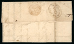 Stamp of Ireland » Pre-Stamp Postal History » Local Post Period - 1773-1840 1811 (February 20th) Folded entire from Arran Quay showing a clear strike of the 2-line "QUENN ST / PENNY POST" error hs