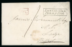 Stamp of Ireland » Pre-Stamp Postal History » Local Post Period - 1773-1840 1835 (August 27th) Folded lettersheet showing a distinctive framed italic "Enniskillen Penny Post"