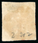 Stamp of Great Britain » 1840 1d Black and 1d Red plates 1a to 11 1840 1d intense black pl.2 TG state 2 with 4 margins and boldly struck vermilion MC
