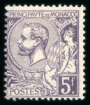Stamp of Colonies françaises » Monaco Monaco: 1885-1936 with the 1885 set to 15c plus 40c