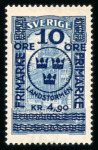 Stamp of Sweden Sweden: 1858-1936 with a handful of early issues including