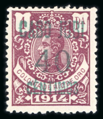 Stamp of Large Lots and Collections Spanish Colonies: Cape Juby with 1916 5c on 4p, 10c